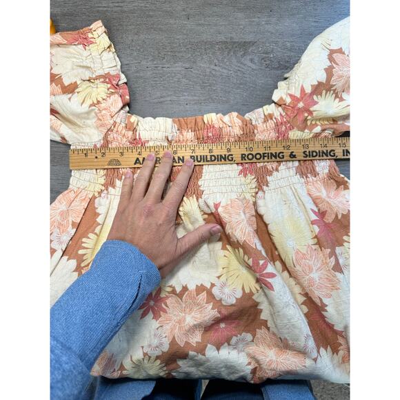 Faherty Ramona Dress Floral Mini Dress Small - Picture 9 of 11